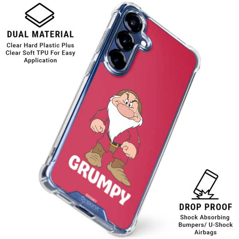 Disney Snow White Grumpy Dwarf Galaxy S25 Clear Case